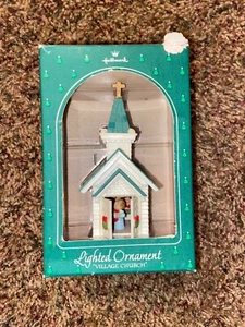 Vintage 1984 Hallmark Village Church Magic Lights - Picture 1 of 1