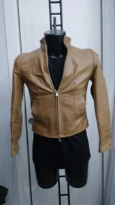 VERA PELLE  Giacca in vera pelle usato donna woman marrone Tg 42 XYM810L - Imagen 1 de 8