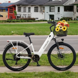 E-Bike 26 Zoll Elektrofahrrad 250W E-Fahrrad Pendlerfreund mit Stil E-Citybike - Bild 1 von 11