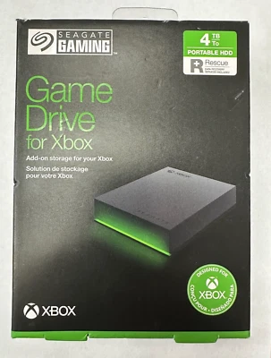 Seagate 4TB Game Drive for Xbox  External USB 3.2 Gen 1 Portable Hard Drive - Image 1 of 3