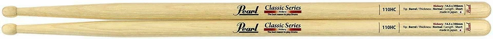 PEARL Japan Classic Model Drum Stick 1Pair 110HC - Image 1 of 1