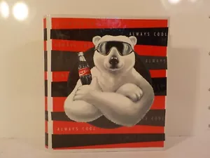 A525 1990's Coca Cola Stuart Hall Coke Polar Bears Binder / Folder - Picture 1 of 6