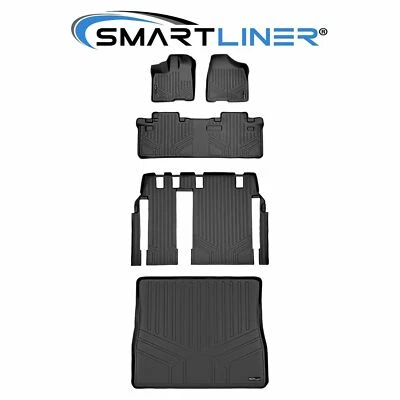 SMARTLINER Custom Fit Floor Mats 3 Rows & Cargo Liner 2011-12 Toyota Sienna Foto 1 de 4