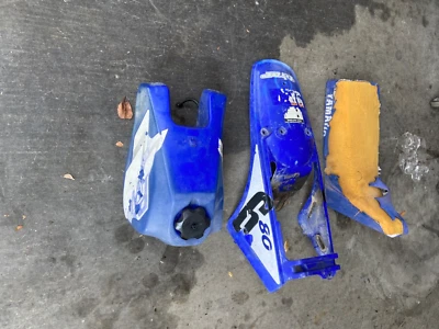 2000 Yamaha pw80 Zinger Parts blue gas tank seat front fender — 第 1/4 张图片