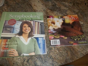 Lot of 2 Scrapbooking Books - Embellish & Scrapbooking with Lisa Bearnson Book 2 - Picture 1 of 12