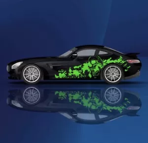 Skeleton Car Decal; Skull Car Decal; Cool Car Decals Both Sides; Car Livery - Foto 1 di 1