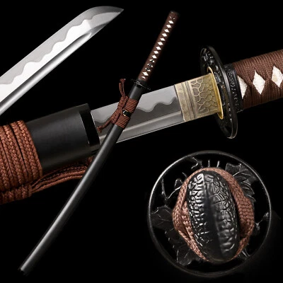 Espada Katana Samurai Japonesa Hecha a Mano Acero al Carbono 1095 Hoja Afilada Full Tang Foto 1 de 4