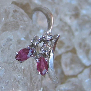 WoW♦️ Diamant Ring aus 14kt 585 Gold mit Brillant Rubine Rubin Ruby Diamond 5353 - Bild 1 von 5