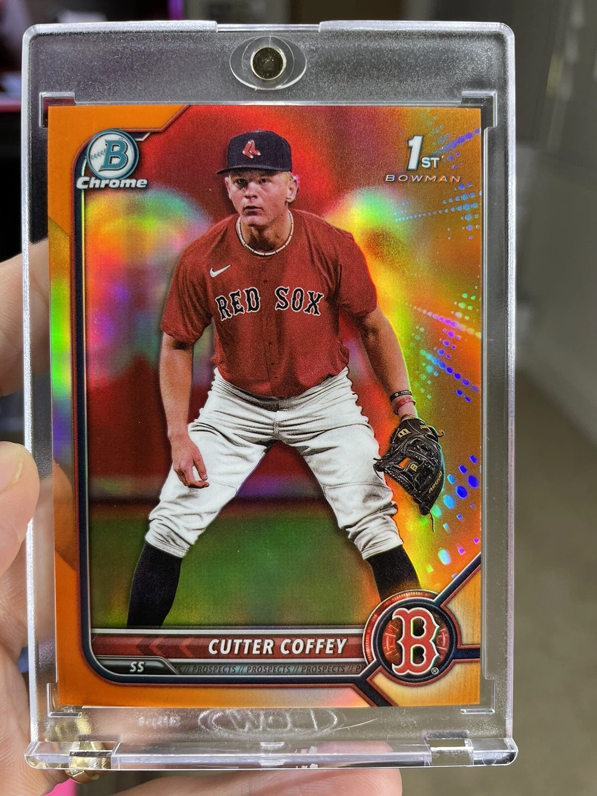 2022 Bowman Draft Sapphire Cutter Coffey 1st Bowman Orange Refractor /25