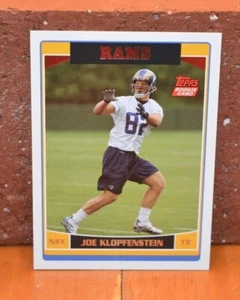 TOLLE FOOTBALL KARTE TOPPS 2006 RAMS JOE KLOPPENSTEIN ROOKIE - Bild 1 von 2