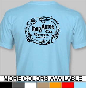 Ford Motor Co 1903-1906 Logo Retro T-Shirt fomoco model a k n roadster runabout - Picture 1 of 17
