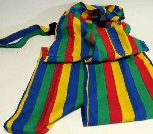 Kinder Latzhose Streifen Bunt Kostüm Gr. 116, 140 Karneval Fasching - Picture 1 of 1