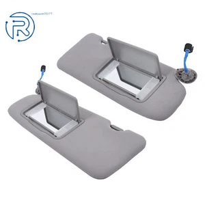 For Honda CR-V 2017-2022 Sunvisors Plastic Gray Left&Right W/ lights And Mirror - Picture 1 of 12