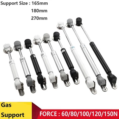 Soporte de tapa de puntal de gas gabinete de estancia bisagra de resorte armario de cocina 165 mm a 270 mm Foto 1 de 4