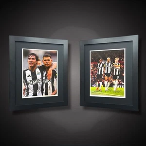 Newcastle- Isak,Joelinton, Bruno G, Tonali, Gordon Signed Framed Photos £349 - Picture 1 of 2