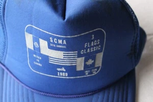 Gorra SOMBRERO Vintage SCMA1989 Banderas Clásica Ajustable Malla Snapblack - Imagen 1 de 4