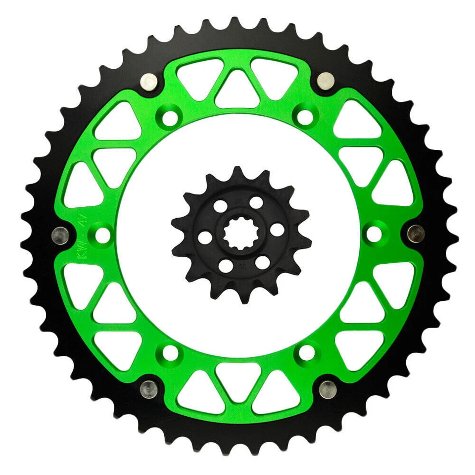 14T-47T Front Rear Sprockets For Suzuki RMZ250 04-06/Kawasaki KX250 KX250F 04-05 - Image 1 of 1