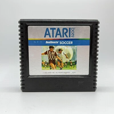 Atari 5200 Real Sports Soccer Authentic 1983 Genuine Vintage Cartridge Only - Image 1 of 3