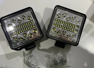 KIT 2 PEZZI FARO FARETTO 102 WATT 12-24V Ideali PER AUTO JEEP Mezzi Agricoli - Immagine 1 di 2