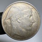 1950 Belgium 20 Francs Silver Coin Circulated Some Luster Belgique