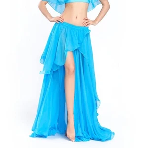 C255 Wunderschöner Damen Bauchtanz Kostüm Rock Circel Rock Belly Dance Skirt - Bild 1 von 9