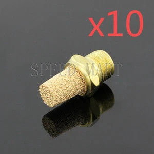 10 piezas silenciador de válvula neumático de latón de bronce sinterizado 1/8 BSPT BSL-011 - Imagen 1 de 1