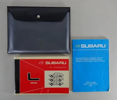 Mappa di Bordo + Istruzioni D'Uso Subaru L-SERIE 1800/4WD / Leone III Stand 1987 - Immagine 1 di 2