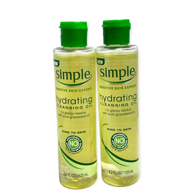 Aceite limpiador hidratante Simple Sensitive Skin Experts 4,2 oz./125 ml LOTE DE 2 Foto 1 de 2
