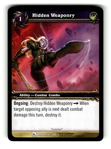 World of Warcraft TCG Fields of Honor Trading Card Hidden Weaponry #56 C - Picture 1 of 4