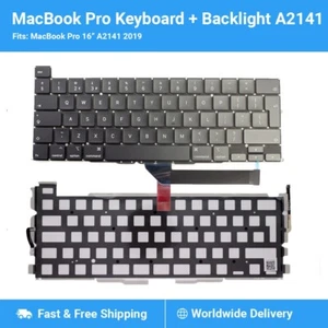 Replacement Keyboard + Backlight UK Layout for Macbook Pro A2141 16” 2019 2020 - Picture 1 of 3