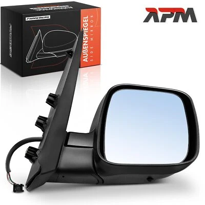 Rétroviseur Droit Convexe Chauffant Manuel Pliable Pour Peugeot Bipper AA - Photo 1/4