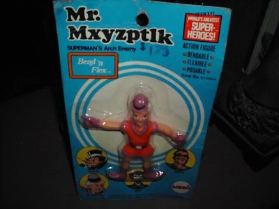 VINTAGE MR. MXYZPTLK BENDY MEGO BEND N' FLEX  RARE OLD STORE STOCK NEW NM 1974 - Image 1 of 4