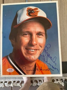 BALTIMORE ORIOLES BROOKS ROBINSON AUTO SIGNED 8x10 PSA AO82932 - Picture 1 of 3