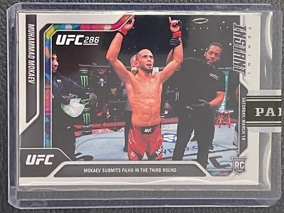 2023 Panini Instant UFC Muhammad Mokaev ROOKIE CARD #30 RC Versicolor /5 QTY - Image 1 of 2