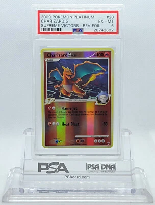 POKEMON SUPREME VICTORS CHARIZARD G #20 REVERSE HOLO FOIL PSA 6 EX-MT #28742602 - Image 1 of 4