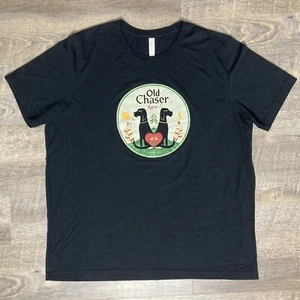 Bella Canvas Old Chaser Farm T-Shirt, Two Dogs, Black, Men’s XXL - Picture 1 of 5
