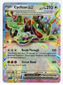 Pokemon Surging Sparks 159/191 Cyclizar ex - Picture 1 of 1