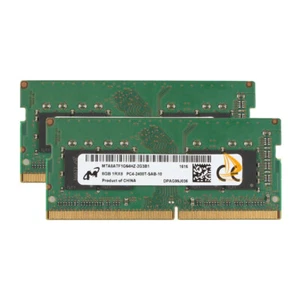 Micron 2x 8GB 1RX8 PC4-19200 DDR4 2400T 1.2V SODIMM Laptop Memory RAM Intel - Picture 1 of 6
