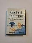 Global Defense SMS (Sega Master System, 1987) CIB Complete NICE SHAPE