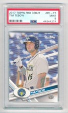 2017 TOPPS PRO DEBUT TIM TEBOW VARIATION SSP PD-TT PSA 9 MINT