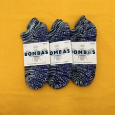Bombas 3 Blue Women's Boat Socks Yoga M size new