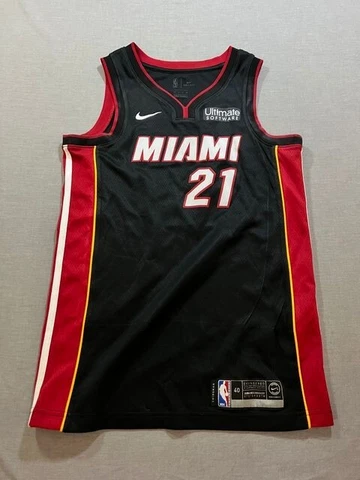 Miami Heat Whiteside Nike Jersey Adult 40 Black Sleeveless Pullover Mens Cover