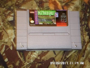 PGA Tour Golf mit Handbuch (Super Nintendo Entertainment System, 1992) SNES Spiel - Bild 1 von 2