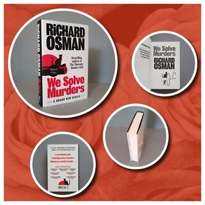 We Solve Murders by Richard Osman: SIGNED Hardback (1st/1st) with SLIGHT FLAWS - Picture 1 of 14