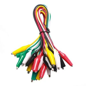 WGGE WG-026 10 Pieces and 5 Colors Test Lead Set & Alligator Clips . (1 Pack) - Picture 1 of 7