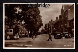 Bedford - St. Peter's Street - Echtfoto Postkarte - Bild 1 von 1