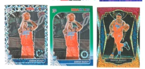 DARIUS BAZLEY 2019-20 HOOPS ROOKIE #249 SILVER LASER GREEN HOLO 2021 SELECT PREM - Picture 1 of 2