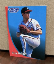 GREG MADDUX 1998 KENNER STARTING LINEUP CARD EXTENDED SERIES - BRAVES