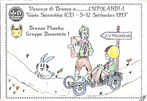 C5618 SCOUTISMO, CNGEI BENEVENTO 1 VACANZE BRANCO A LUPOLANDIA, GIOIA SANNITICA - Imagen 1 de 2