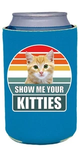 Lata plegable de neopreno Show Me Your Kitties Coolie; neopreno - Imagen 1 de 14